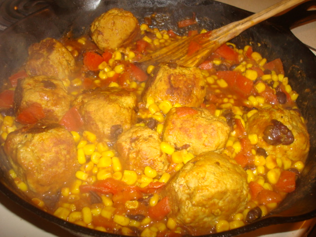 Southwest Meatball Skillet