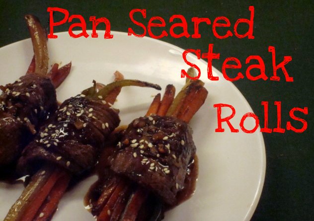 Pan Seared Steak Rolls