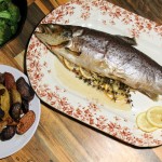 Whole Roasted Brown Trout