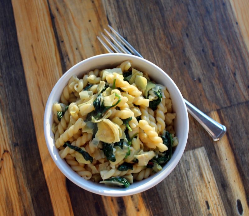 Spinach Artichoke Pasta