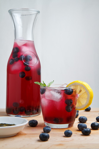 Blueberry Iced Green Tea