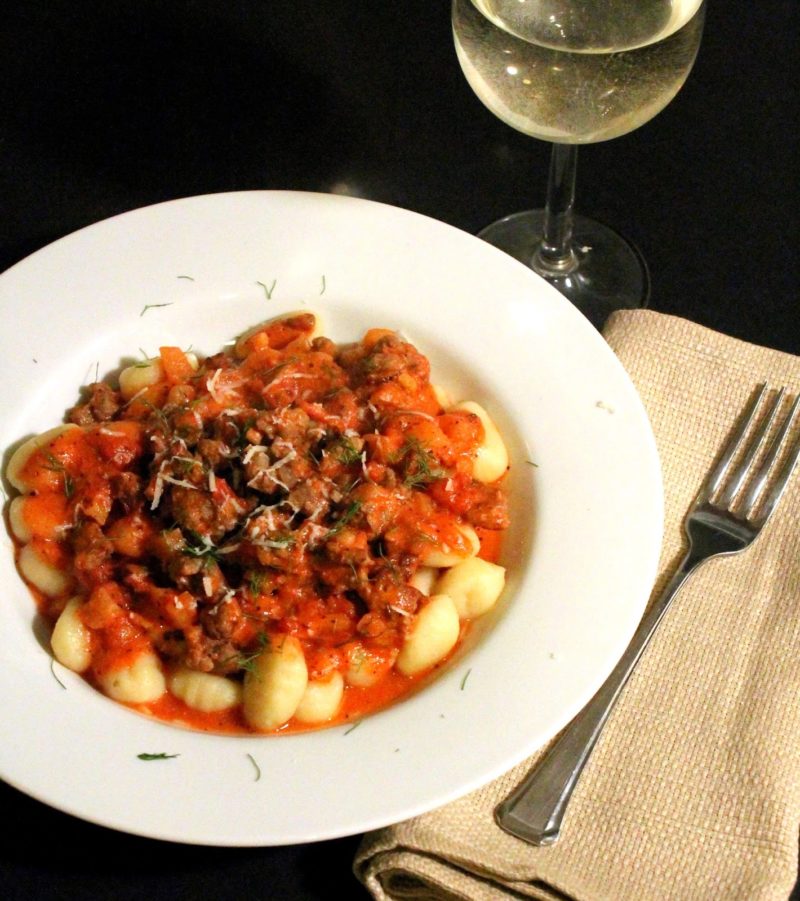 6 Ingredient Creamy Sausage Gnocchi