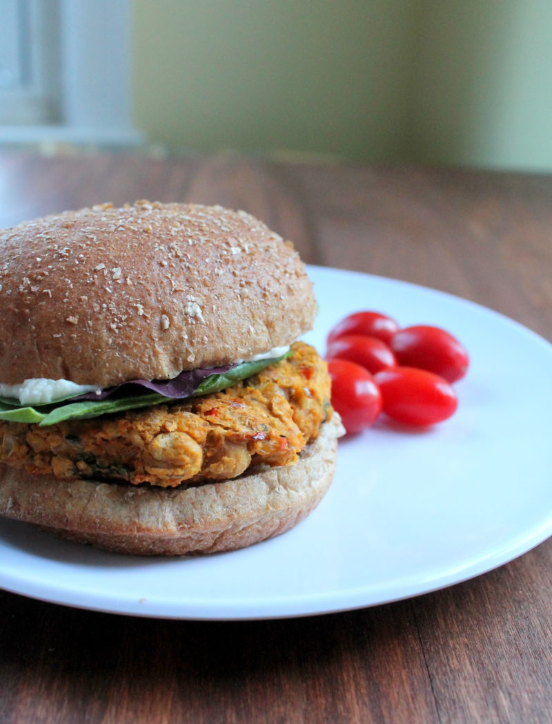 Mediterranean Chickpea Burger