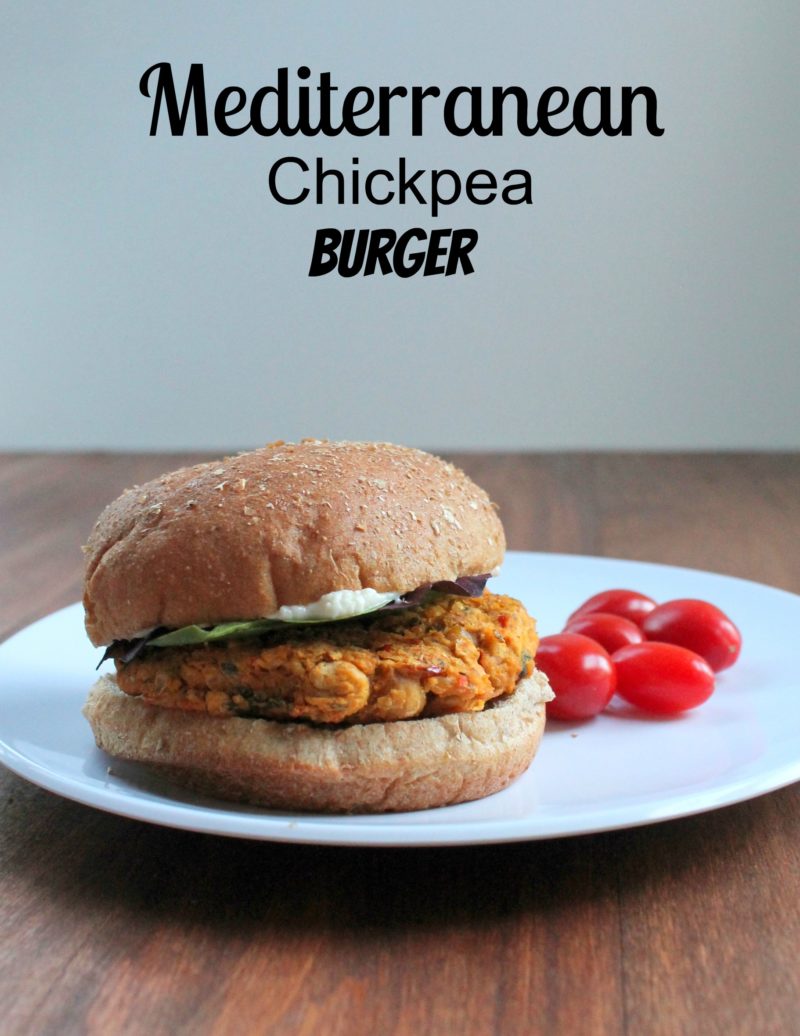 Mediterranean Chickepea Burger