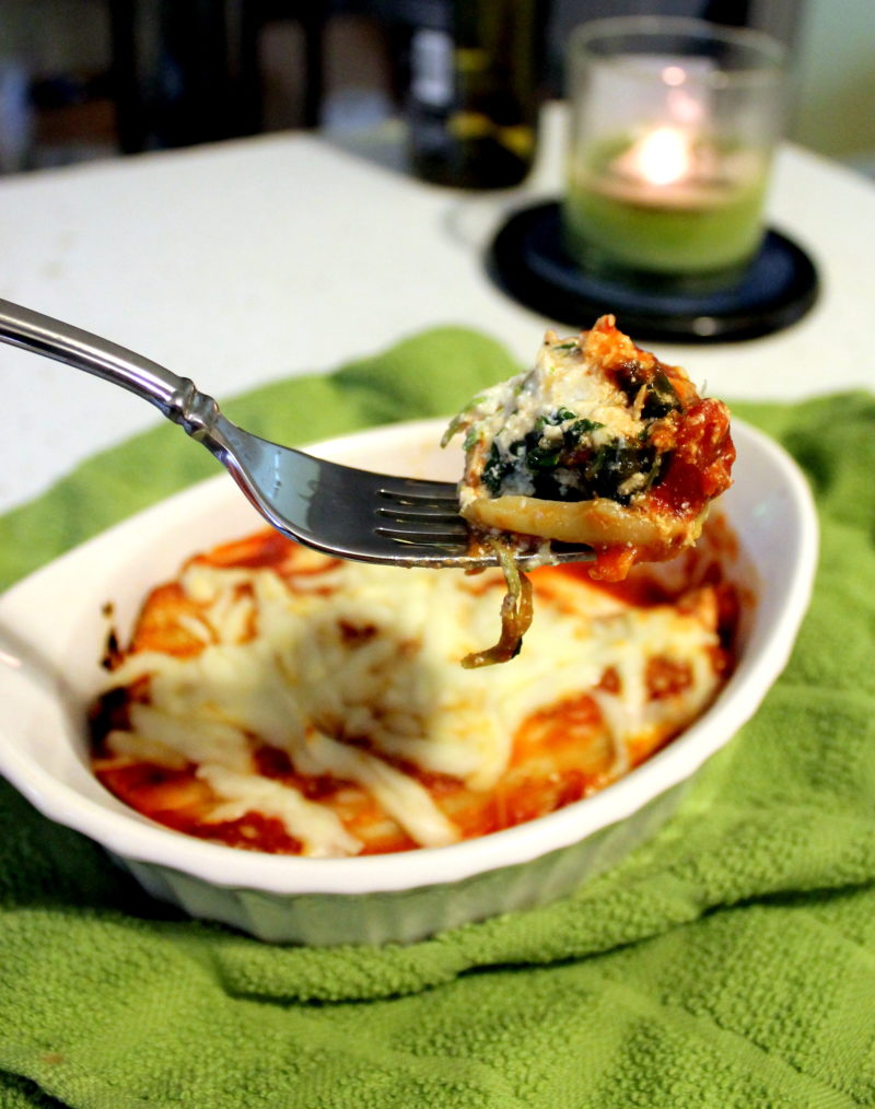 Chicken & Spinach Manicotti