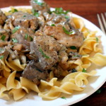 Venison Stroganoff