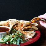 BBQ Squash & Caramelized Onion Quesadillas