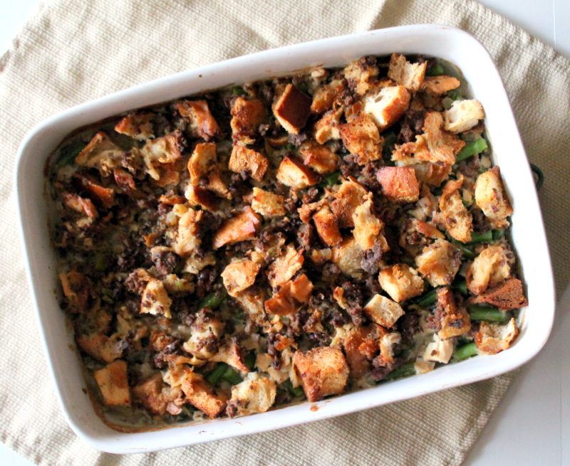 Leftover Turkey & Stuffing Casserole