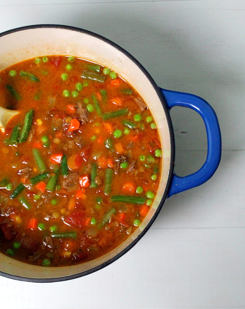 Vegetable Beef Stew with Lentils