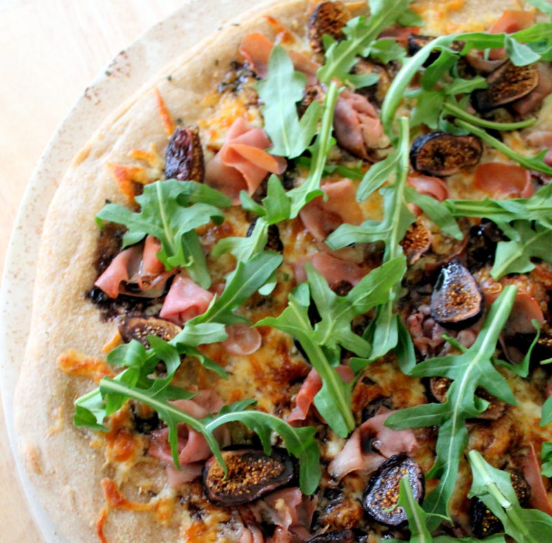 Fig & Prosciutto Pizza with Arugula