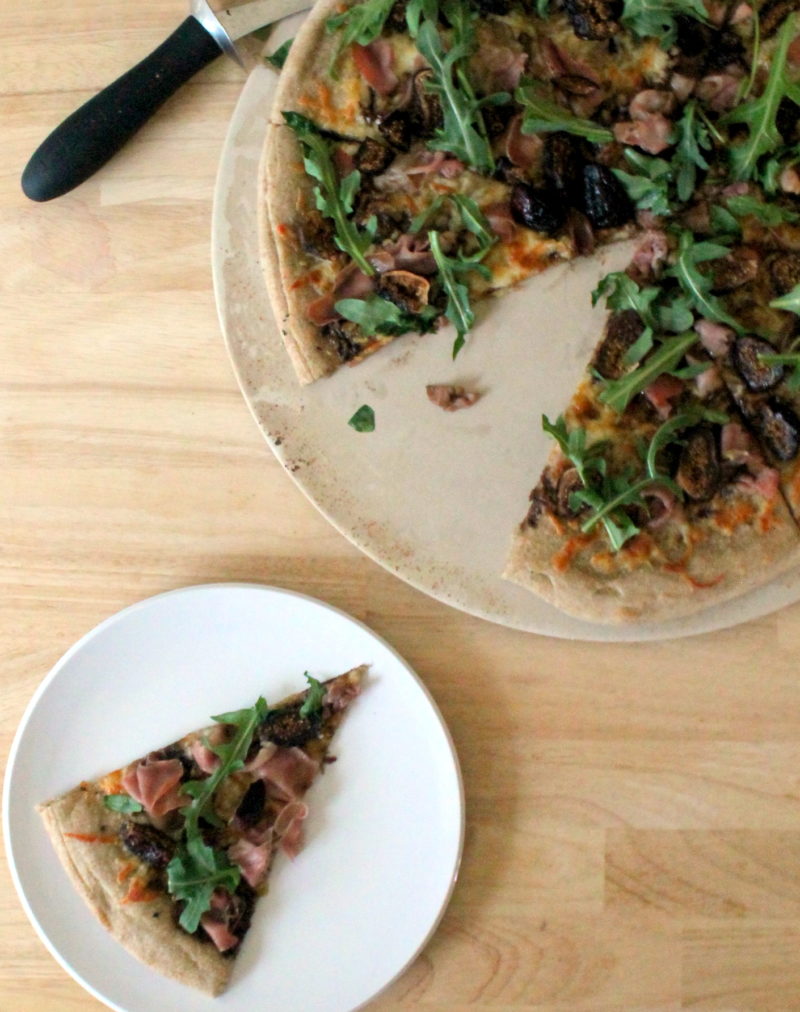 Fig & Prosciutto Pizza with Arugula