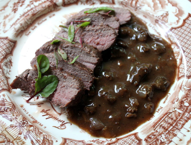 Venison with Morel Sauce