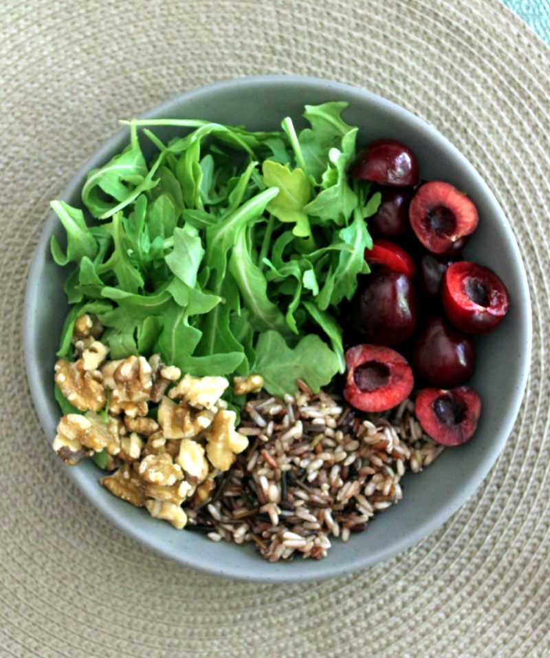 Cherry Arugula & Wild Rice Salad