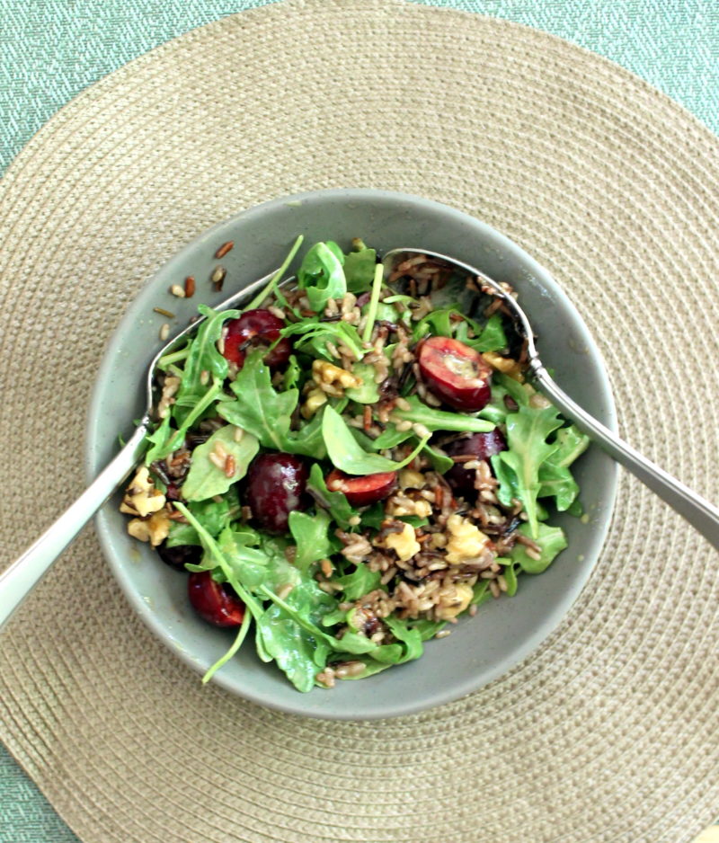 Cherry Arugula & Wild Rice Salad