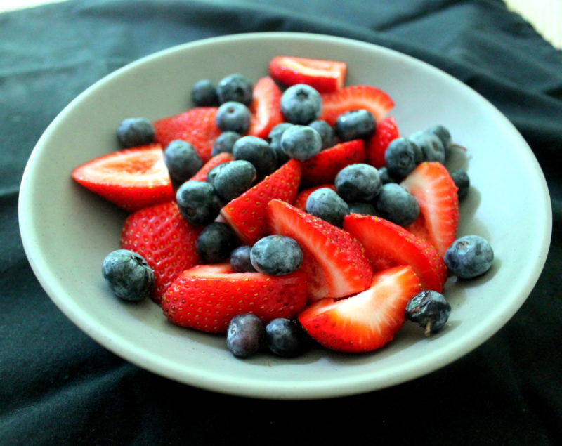 Berries with Wine & Whipped Cream