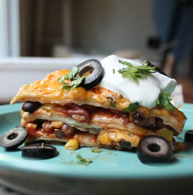 Very Veggie Enchilada Casserole