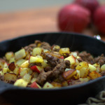 Apple, Potato, and Venison Sausage Hash