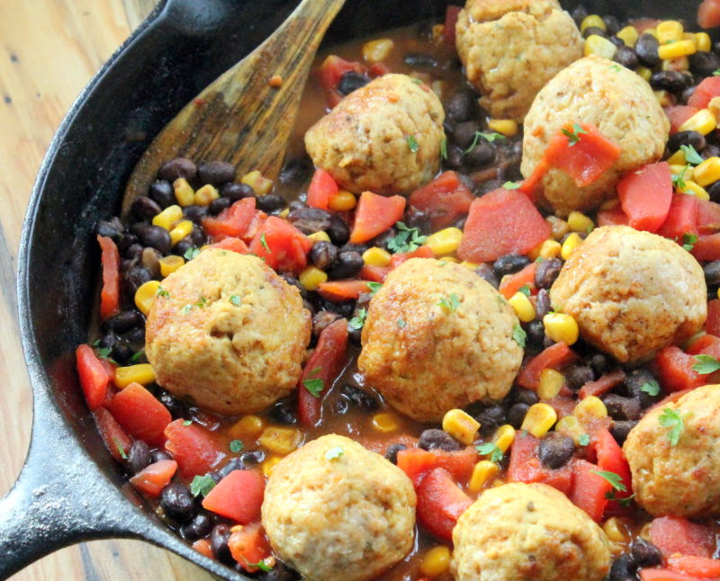 Southwest Meatball Skillet