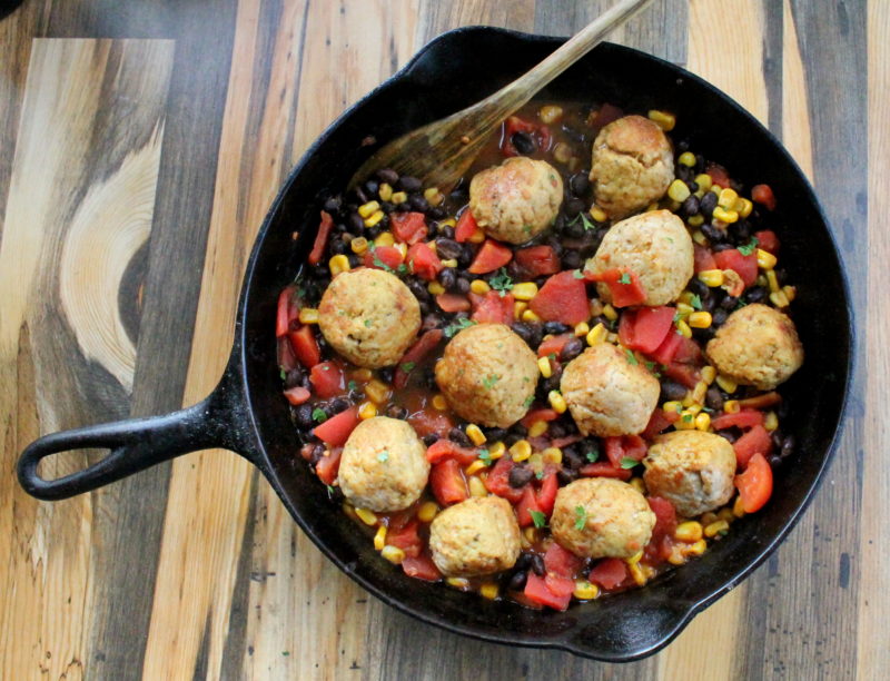 Southwest Meatball Skillet