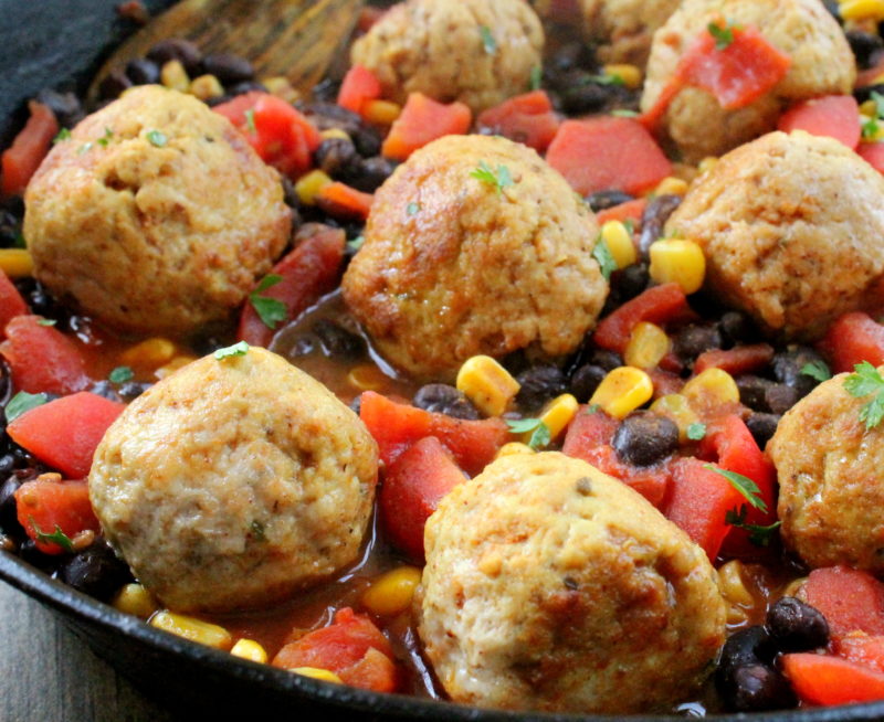 Southwest Meatball Skillet