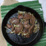 Pan Seared Venison with Onions