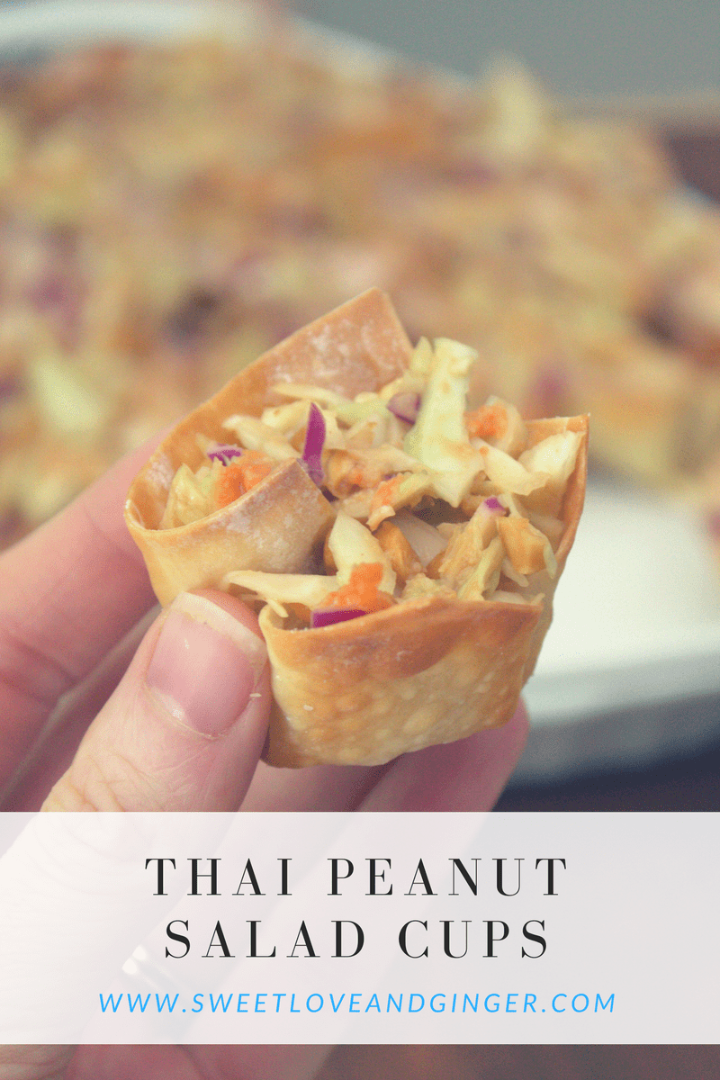 Thai Peanut Salad Cups