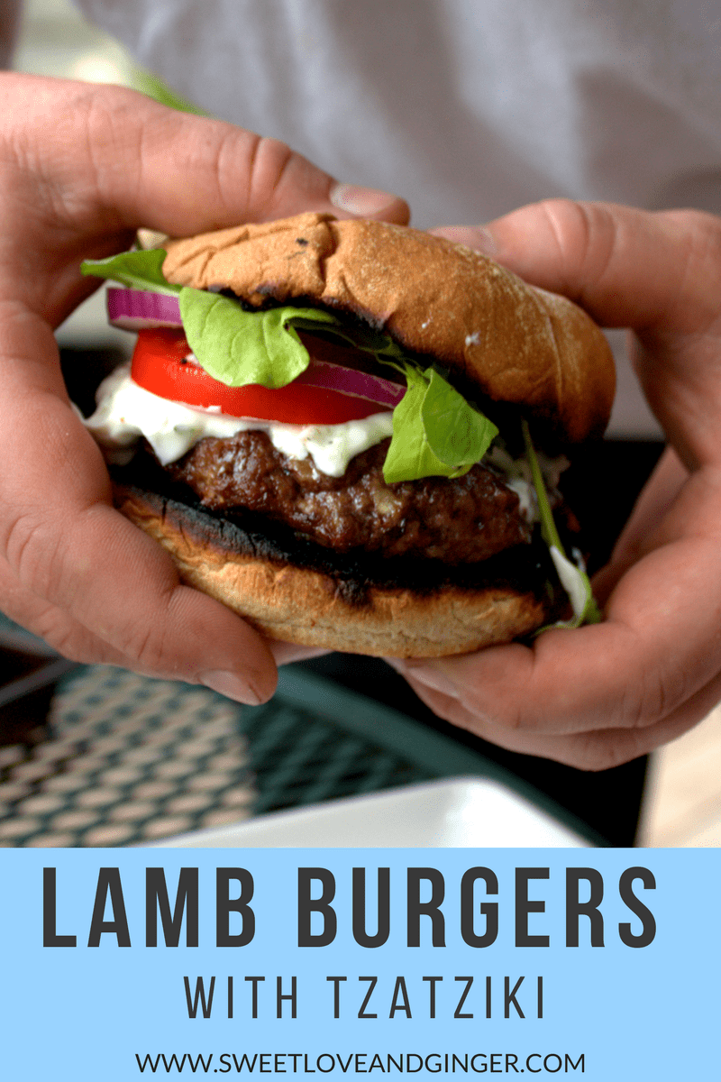 Lamb Burgers with Tzatziki