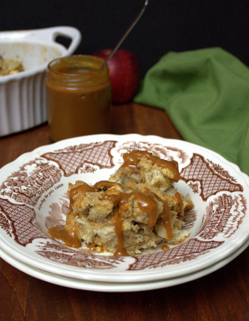 Caramel Apple Bread Pudding