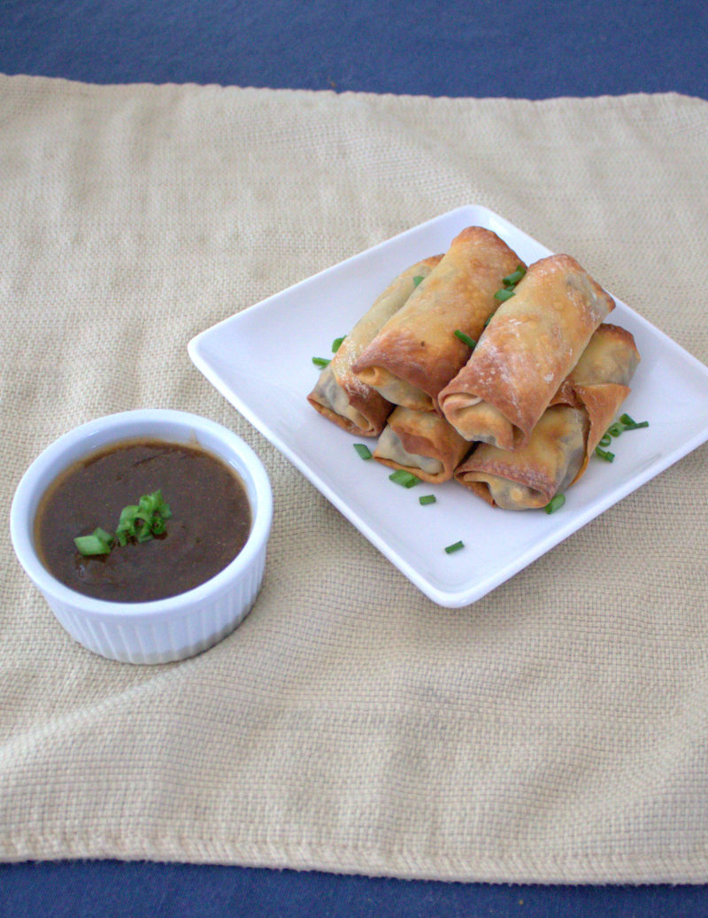 Baked Veggie Egg Rolls with Duck Sauce