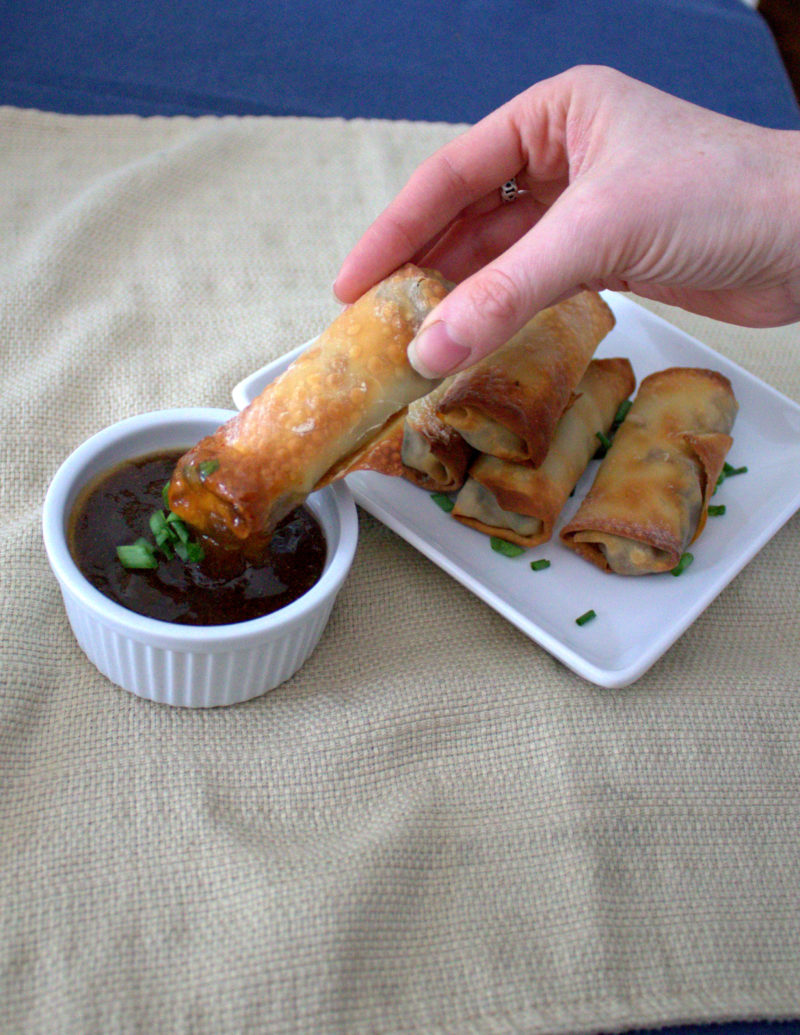 Baked Veggie Egg Rolls with Duck Sauce