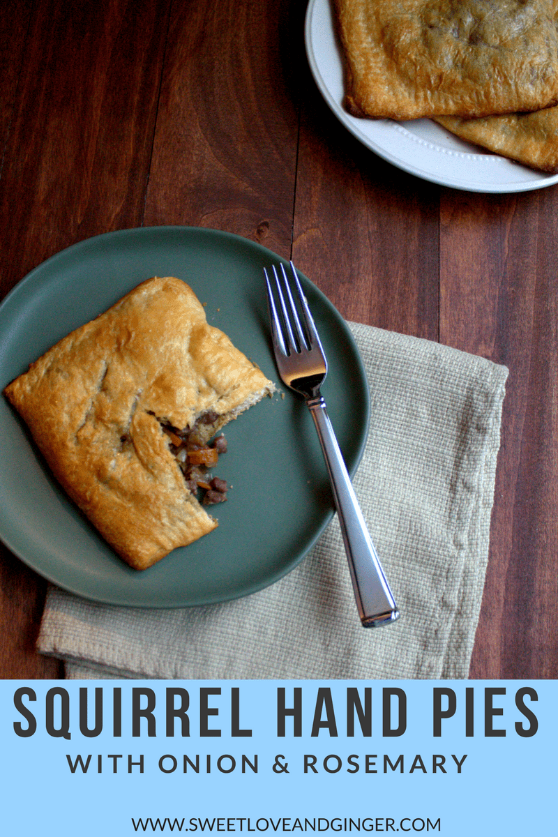 Squirrel Hand Pies with Onion & Rosemary