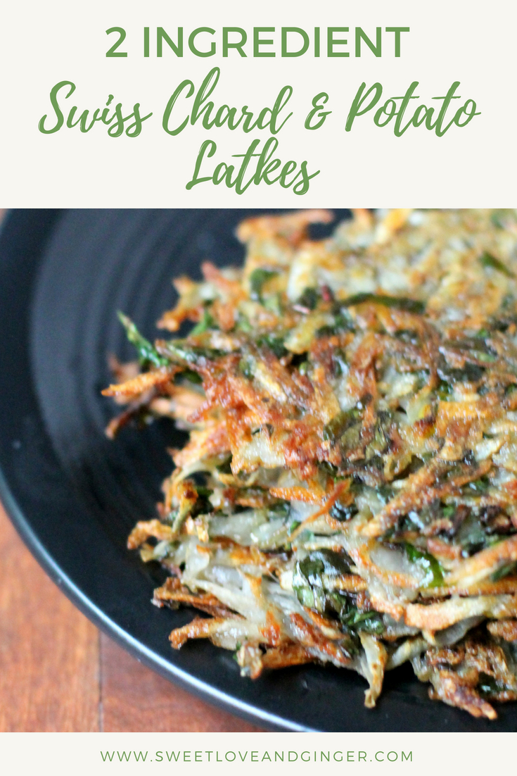 2 Ingredient Swiss Chard & Potato Latkes