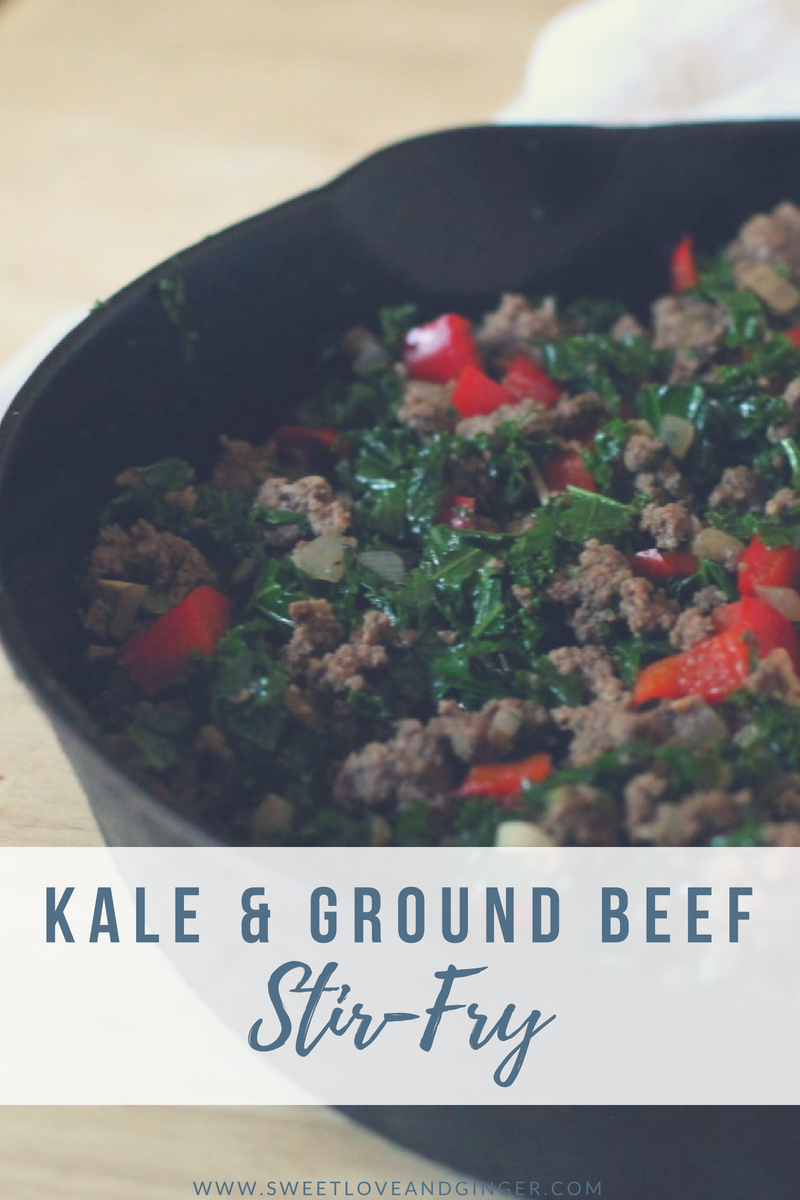 Kale and Ground Beef Stir-Fry