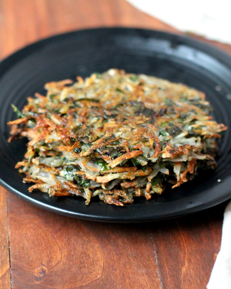 2 Ingredient Kale & Potato Latkes