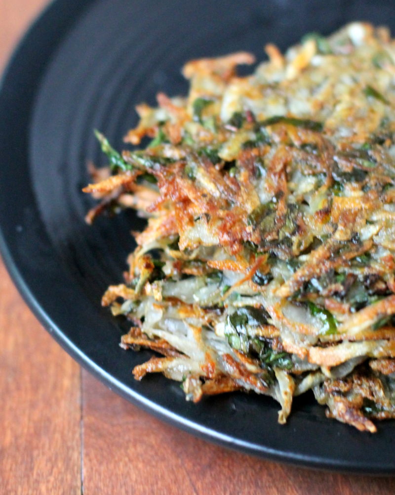 2 Ingredient Kale & Potato Latkes