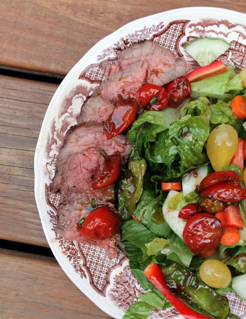 Grilled Steak Salad with Tomato Vinaigrette
