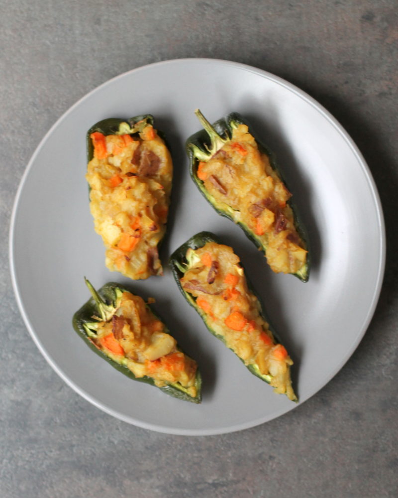 Samosa Stuffed Peppers