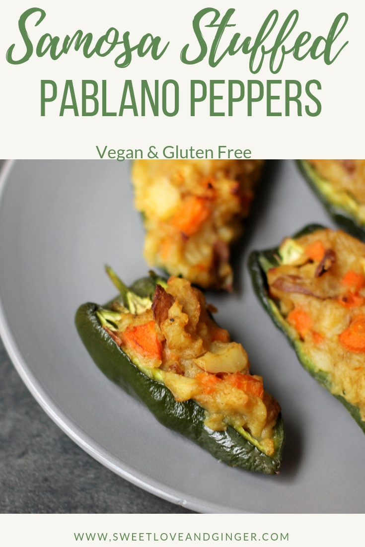 Samosa Stuffed Pablano Peppers