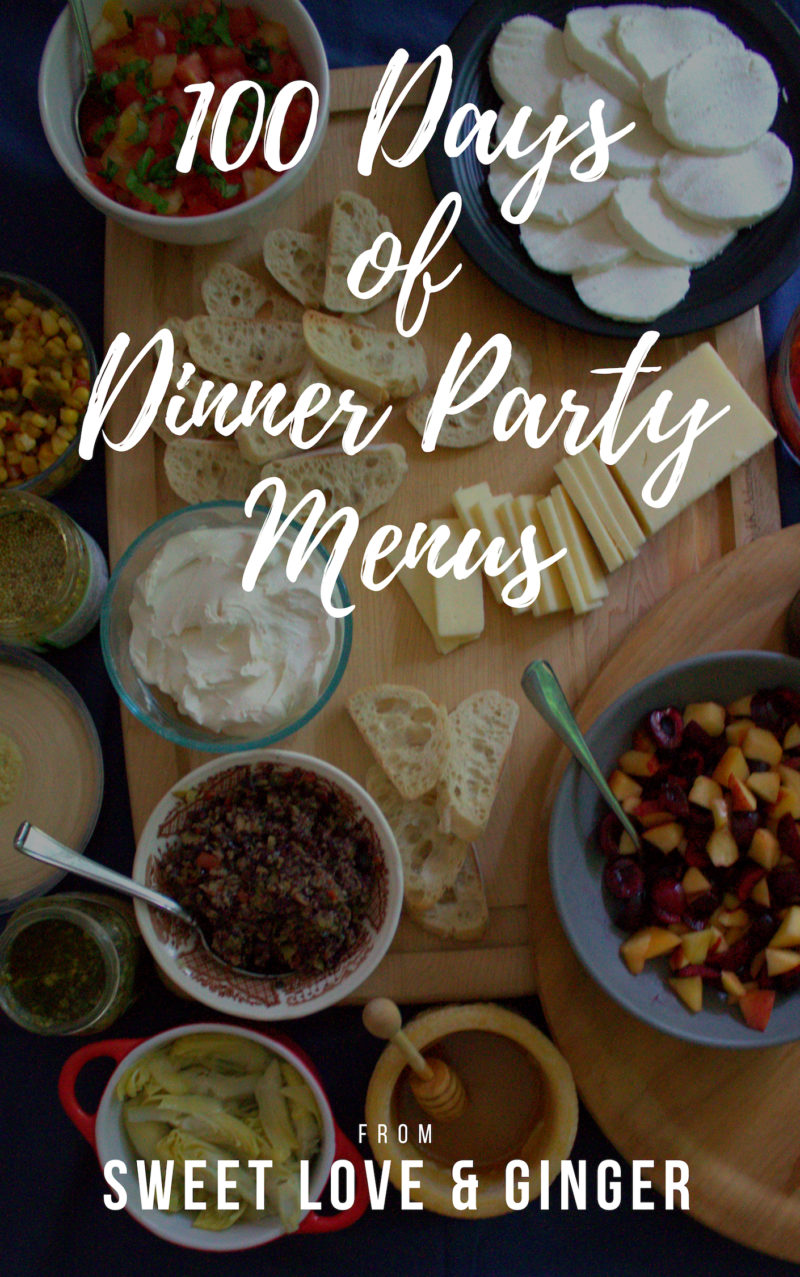The 100 Days of Dinner Party Menus eBook is here!