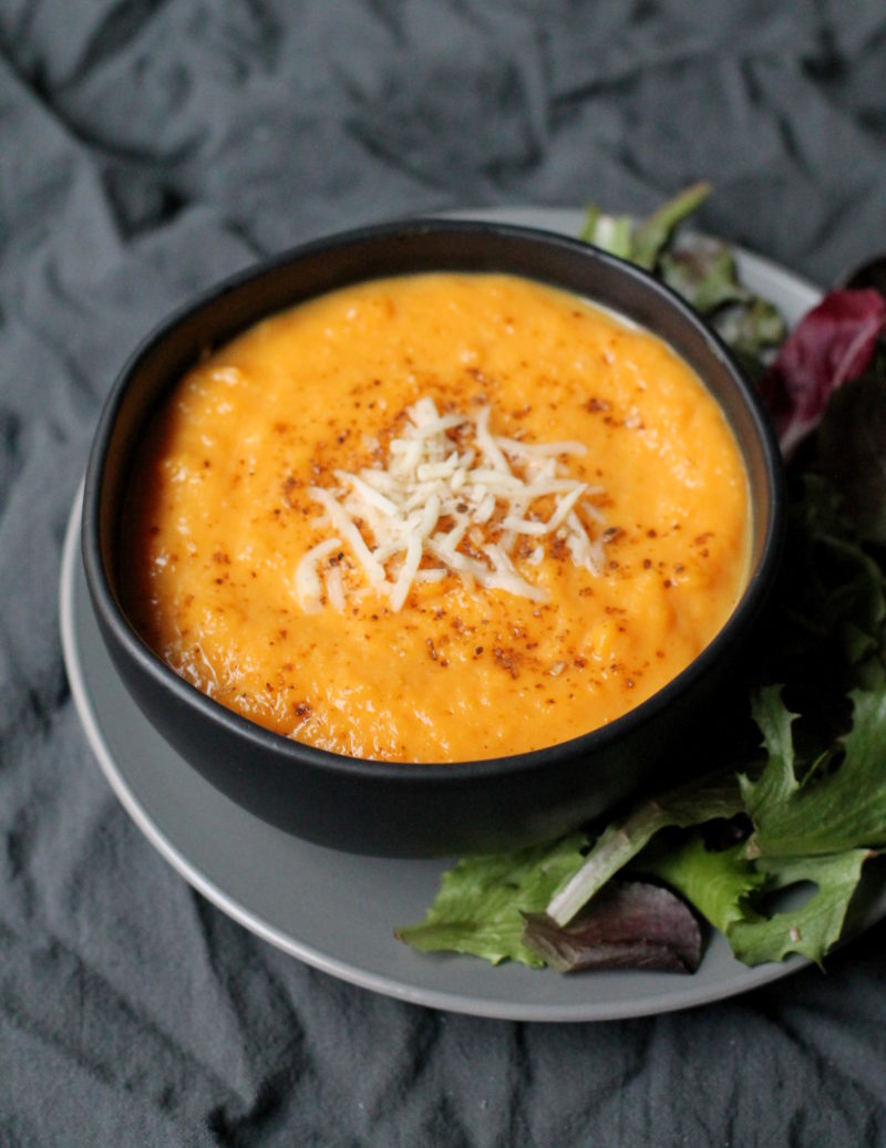 Butternut Squash Soup with Smoked Gouda