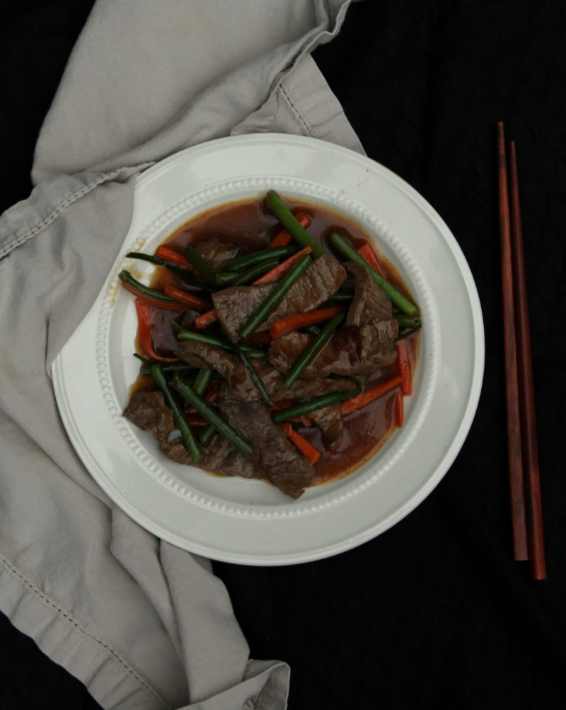 Garlic Scape and Beef Stir-fry