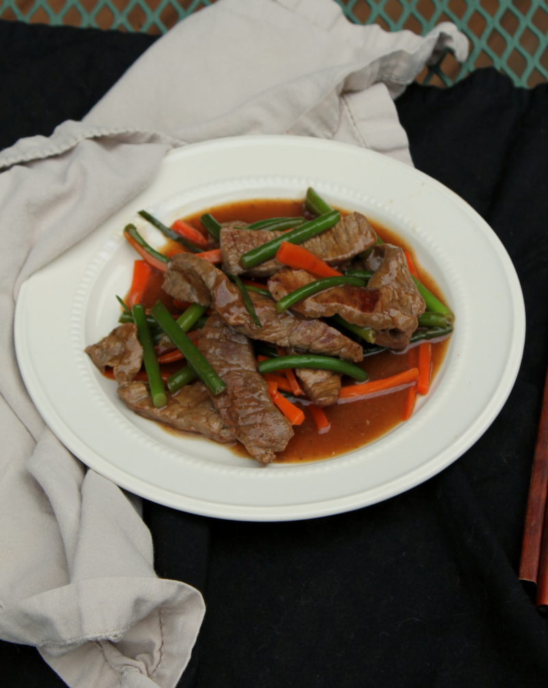 Garlic Scape and Beef Stir-fry