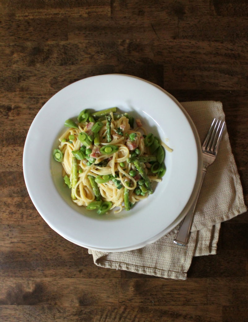 Spring Vegetable Carbonara