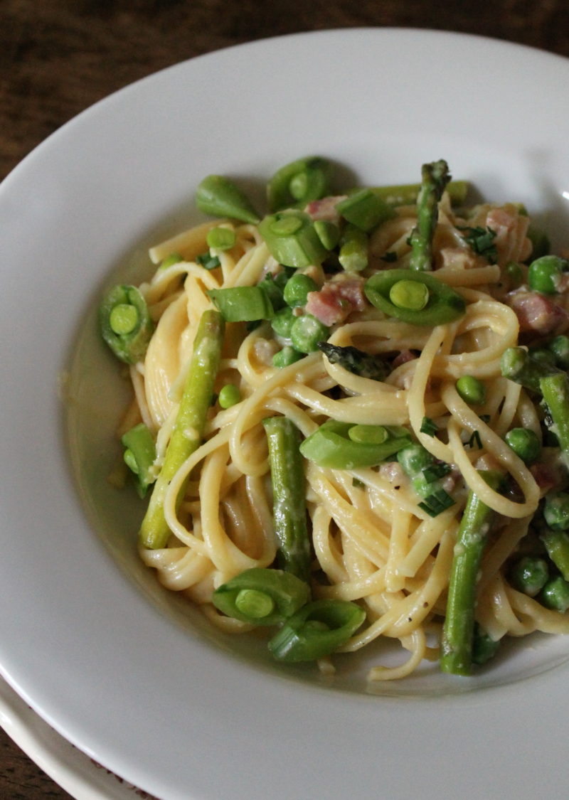 Spring Vegetable Carbonara