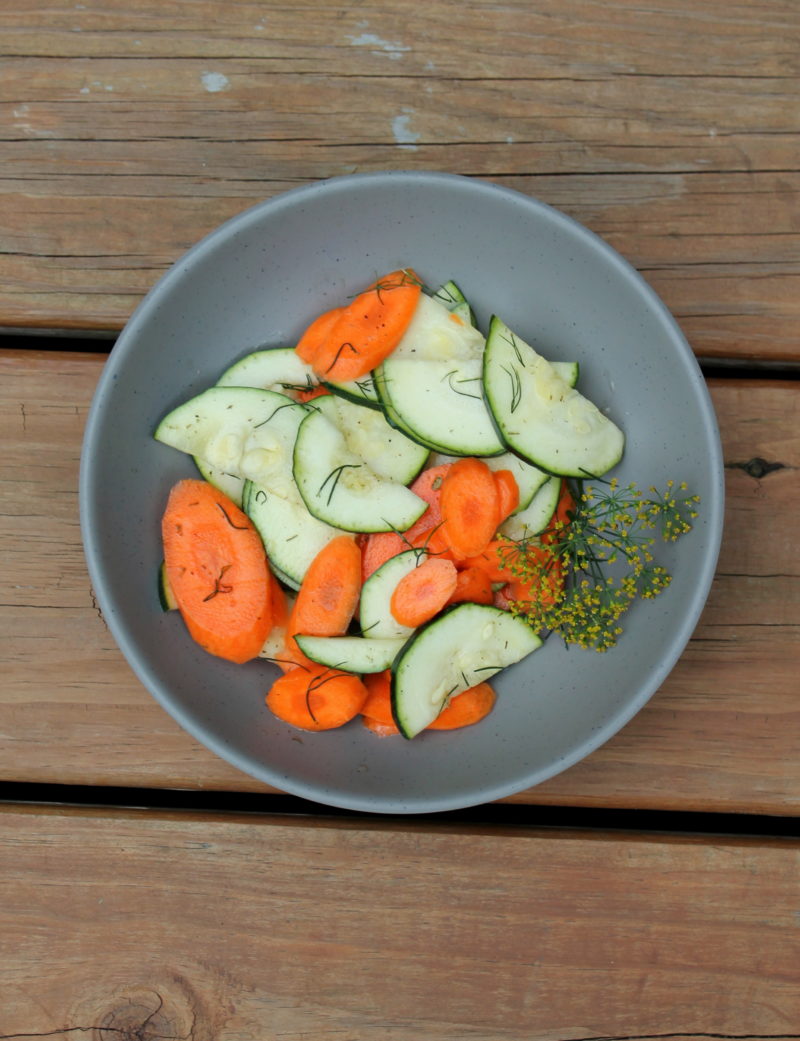 Carrot & Zucchini Salad with Dill